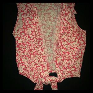 Tie up PETITE  SOPHISTICATE button up blouse